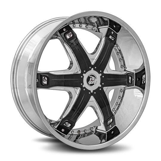 FUR-241BLNK1278 - Diablo Fury 24X10 Blank 12mm Chrome - Diablo Wheels Canada