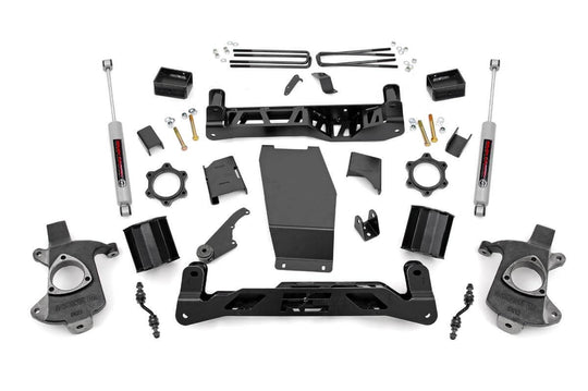 22470 5 Inch Lift Kit - Alum/Stamp Steel - V2 - Chevy/GMC 1500 (14-18) Rough Country Canada