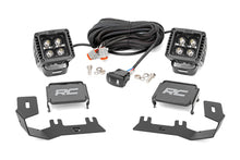 Charger l'image dans la galerie, 71055 LED Ditch Light Kit - 2in Black Pair - Amber DRL - Chevy/GMC 1500 (14-18) Rough Country Canada