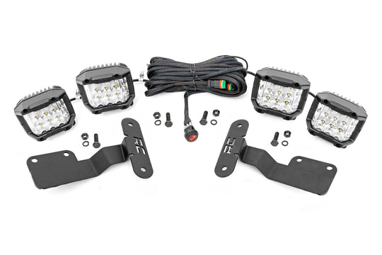 70873 LED Light - Ditch Mount - 3" OSRAM - Wide - Subaru Forester (14-18) Rough Country Canada