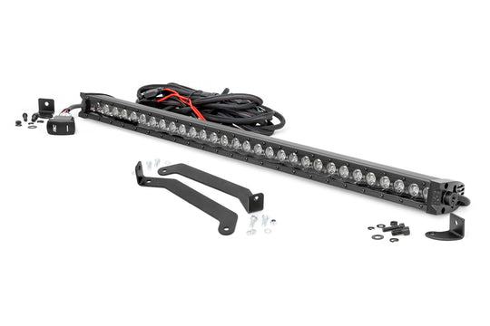 70862 LED Light - Bumper Mount - 30" Black Single Row - White DRL - Subaru Forester (14-18) Rough Country Canada