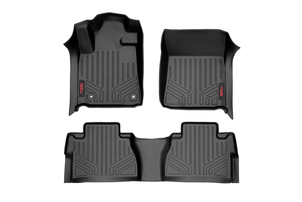 M-71770 Floor Mats - FR & RR - CrewMax - Toyota Tundra 2WD/4WD (2014-2021) Rough Country Canada