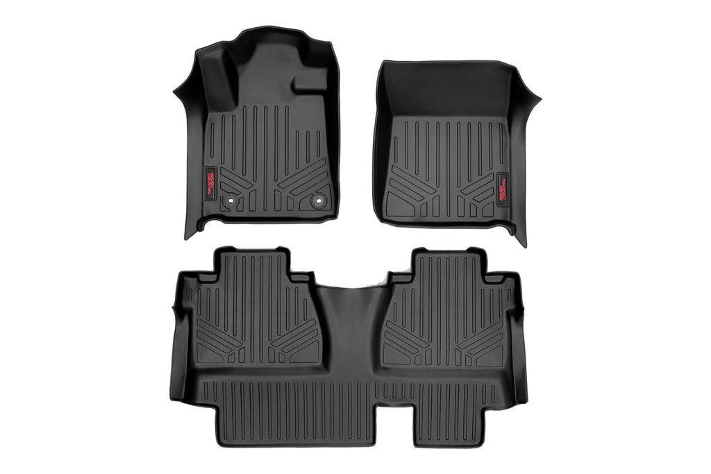 M-71413 Floor Mats - FR & RR - Double Cab - Toyota Tundra 2WD/4WD (14-21) Rough Country Canada