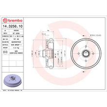 Charger l'image dans la galerie, 14.3256.10 Brembo Essential Brake Drum Brembo Brake Canada