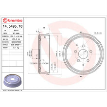 Charger l'image dans la galerie, 14.5495.10 Brembo Essential Brake Drum Brembo Brake Canada