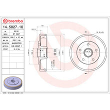 Load image into Gallery viewer, 14.5827.10 Brembo Essential Brake Drum Brembo Brake Canada