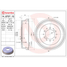 Load image into Gallery viewer, 14.6757.10 Brembo Essential Brake Drum Brembo Brake Canada