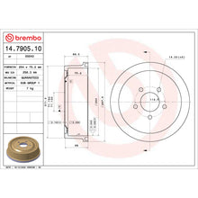 Load image into Gallery viewer, 14.7905.10 Brembo Essential Brake Drum Brembo Brake Canada
