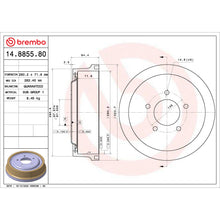 Load image into Gallery viewer, 14.8855.80 Brembo Essential Brake Drum Brembo Brake Canada