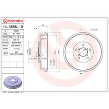 Load image into Gallery viewer, 14.A686.10 Brembo Essential Brake Drum Brembo Brake Canada