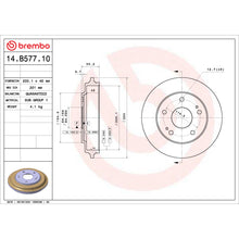 Charger l'image dans la galerie, 14.B577.10 Brembo Essential Brake Drum Brembo Brake Canada