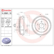 Load image into Gallery viewer, 14.B581.10 Brembo Essential Brake Drum Brembo Brake Canada