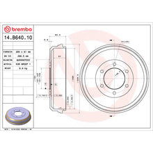 Load image into Gallery viewer, 14.B640.10 Brembo Essential Brake Drum Brembo Brake Canada