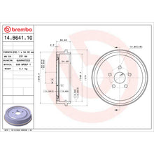Load image into Gallery viewer, 14.B641.10 Brembo Essential Brake Drum Brembo Brake Canada