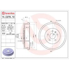 Load image into Gallery viewer, 14.C279.10 Brembo Essential Brake Drum Brembo Brake Canada