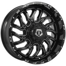 Load image into Gallery viewer, 544BM-22899ROS - TIS Wheels 544 22X8.2 8X165.1 ET -198mm Gloss Black - Milled Edge - TIS Wheels Wheels Canada
