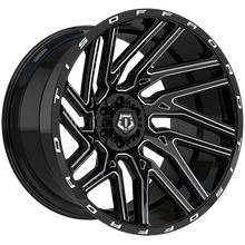 Load image into Gallery viewer, 554BM2206819S - TIS Wheels 554 22X10 6X135 / 6X139.7 ET -19mm Gloss Black &amp; Milled Edge - TIS Wheels Wheels Canada