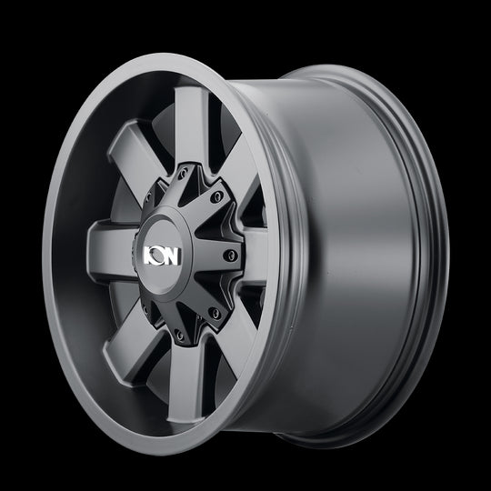 141-8937B18 - ION Alloy 141 18X9 6X139.7 / 6X135 18mm Satin Black - ION Alloy Wheels Canada