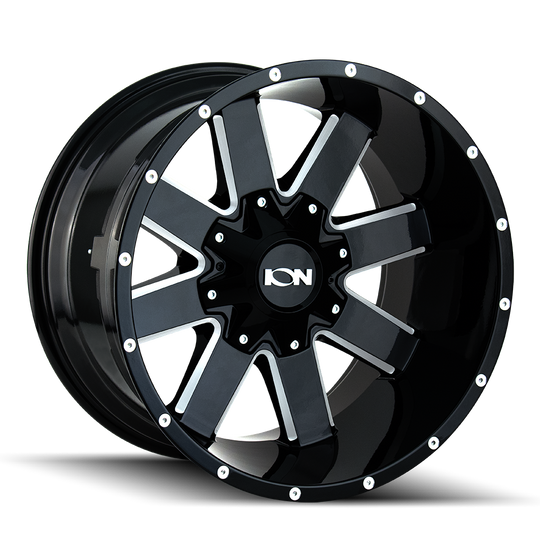 141-8970B18 - ION Alloy 141 18X9 8X170 18mm Satin Black - ION Alloy Wheels Canada