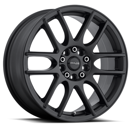 141B-57089+40 - Raceline 141B MYSTIQUE 15X7 5X114.3 / 5X100 40mm Satin Black - Raceline Wheels Canada
