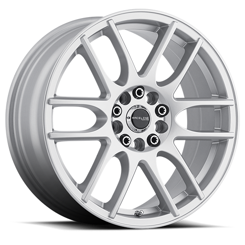 141S-67086+40 - Raceline Mystique 141S 16X7 5X115 / 5X110 40mm Gloss Silver - Raceline Wheels Canada