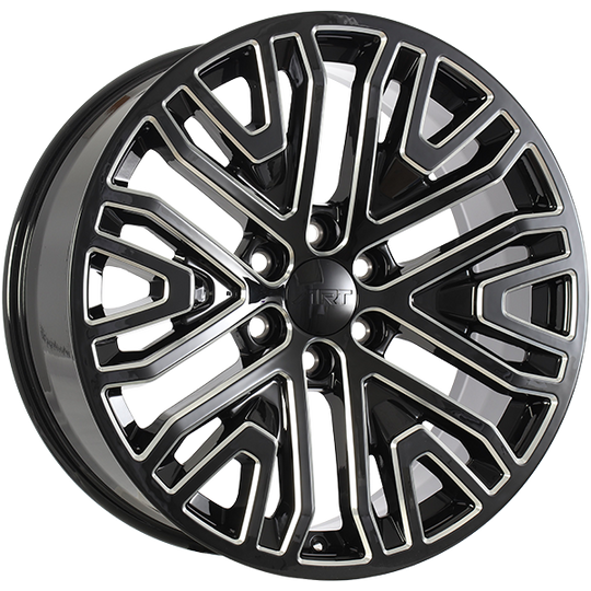 R1762401 - ART Replica 176 24X10 6X139.7 ET 31mm Gloss Black - Milled Edge - ART Replica Wheels Canada