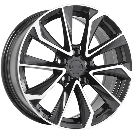 R1791702 - ART Replica 179 17X7.5 5X114.3 ET 35mm Gloss Black - Machined Face - ART Replica Wheels Canada