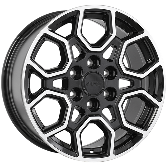 R2661802 - ART Replica 266 18X8 6X135 ET 35mm Gloss Black - Machined Face - ART Replica Wheels Canada