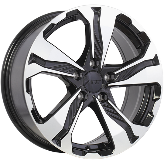 R2981702 - ART Replica 298 17X7.5 5X114.3 ET 45mm Gloss Black - Machined Face - ART Replica Wheels Canada