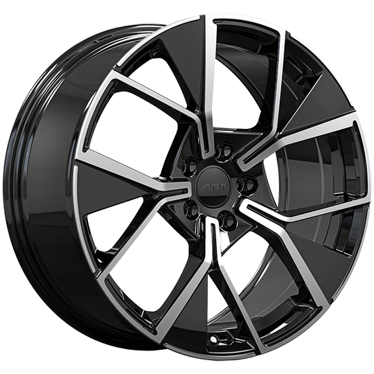 R3642001 - ART Replica 364 20X8.5 5X112 ET 35mm Gloss Black - Machined Face - ART Replica Wheels Canada