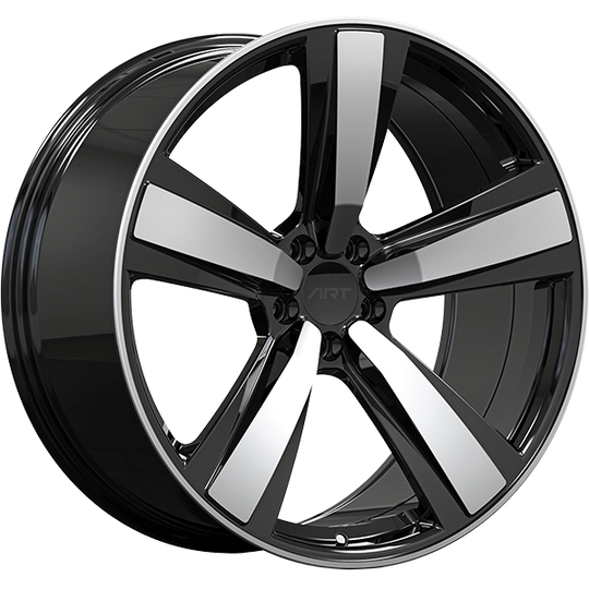R3792101 - ART Replica 379 21X9.5 5X112 ET 26mm Gloss Black - Machined Face - ART Replica Wheels Canada