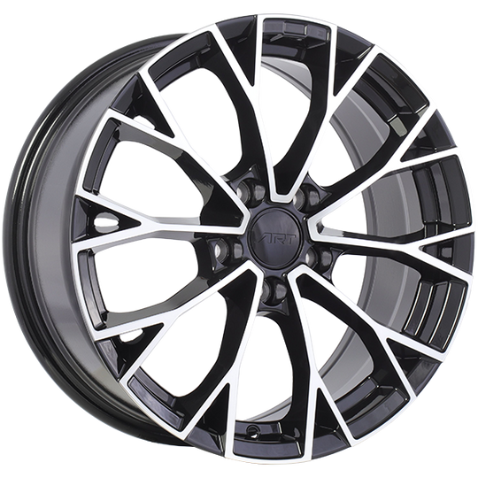 R3821701 - ART Replica 382 17X7.5 5X112 ET 45mm Gloss Black - Machined Face - ART Replica Wheels Canada