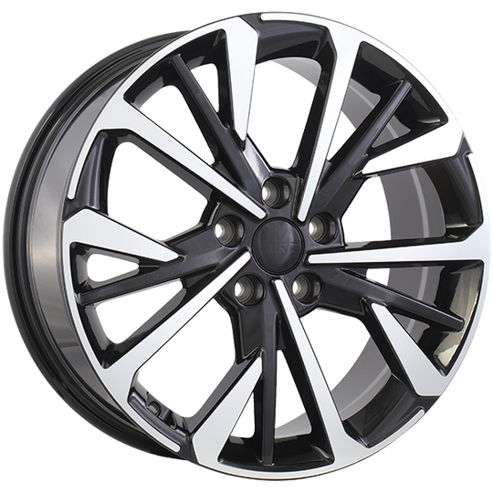R3941801 - ART Replica 394 18X7.5 5X114.3 ET 45mm Gloss Black - Machined Face - ART Replica Wheels Canada
