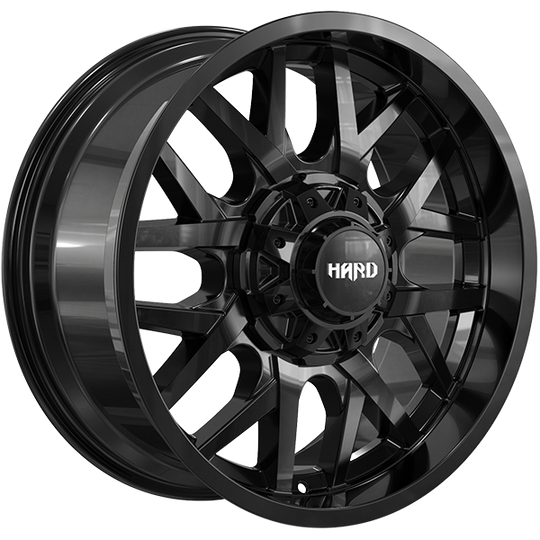 RUF862001 - Ruffino Hard Tork 20X9 8X165.1 18mm Gloss Black - Ruffino Hard Wheels Canada