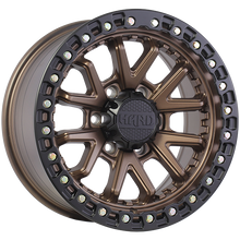 Charger l'image dans la galerie, RUF871701 - Ruffino Hard Dune 17X8.5 6X139.7 15mm Satin Bronze Face - Satin Black Lip - Ruffino Hard Wheels Canada