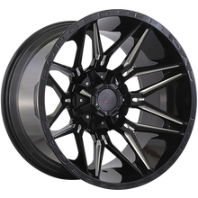 Load image into Gallery viewer, XR112002 - Forged Wheels XR111 20X10 6X135 / 6X139.7 ET -12mm Gloss Black &amp; Milled Edge - Forged Wheels Wheels Canada