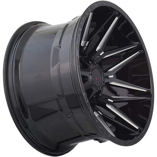 XR112002 - Forged Wheels XR111 20X10 6X135 / 6X139.7 ET -12mm Gloss Black & Milled Edge - Forged Wheels Wheels Canada