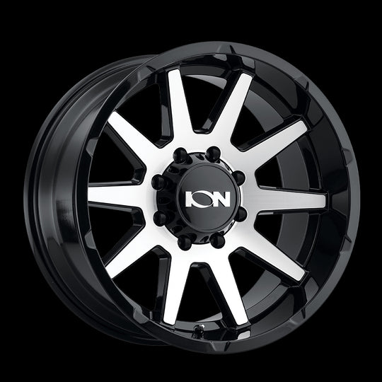 143-2981BTR18 - ION Alloy 143 20X9 8X165.1 18mm Gloss Black Machined - ION Alloy Wheels Canada