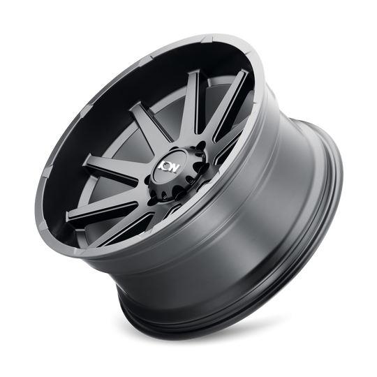 143-2178MB - ION Alloy 143 20X10 8X180 -19mm Matte Black - ION Alloy Wheels Canada