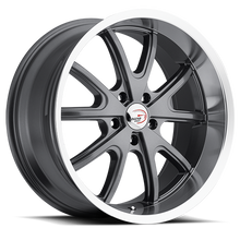 Load image into Gallery viewer, 143-8865GMML10 - Vision 143 Torque 18X8.5 5X114.3 10mm Gunmetal Machined Lip - Vision Wheels Canada
