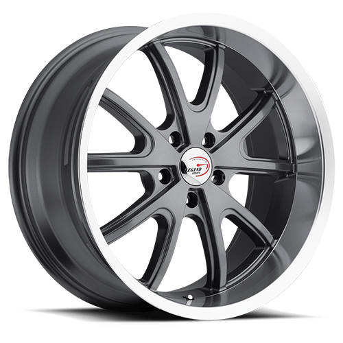 143-8890GMML10 - Vision 143 Torque 18X8.5 5X115 10mm Gunmetal Machined Lip - Vision Wheels Canada