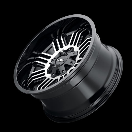 144-7970B - ION Alloy 144 17X9 8X170 -12mm Satin Black Machined - ION Alloy Wheels Canada