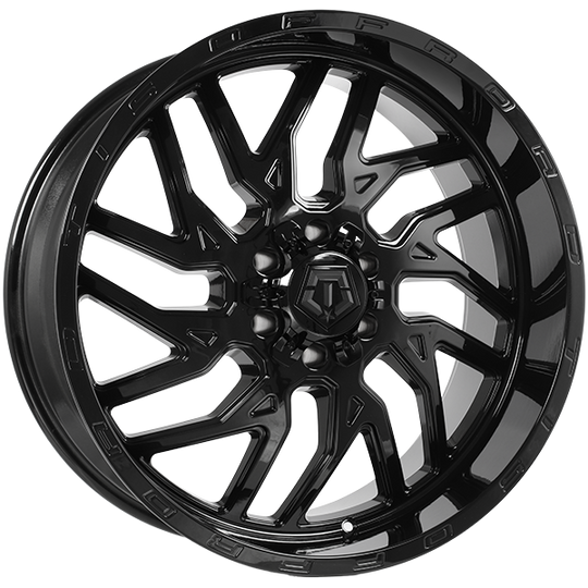544B2206819S - TIS Wheels 544 22X10 6X135 / 6X139.7 ET -19mm Gloss Black - TIS Wheels Wheels Canada