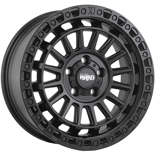 RUF881704 - Ruffino HARD XJ 17X7.5 5X114.3 ET 35mm Satin Black - Ruffino HARD Wheels Canada