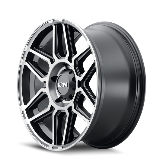 146-2136TM19 - ION Alloy 146 20X10 6X135 -19mm Matte Black Machined With Dark - ION Alloy Wheels Canada