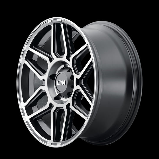 146-2936TM - ION Alloy 146 20X9 6X135 0mm Matte Black Machined With Dark - ION Alloy Wheels Canada