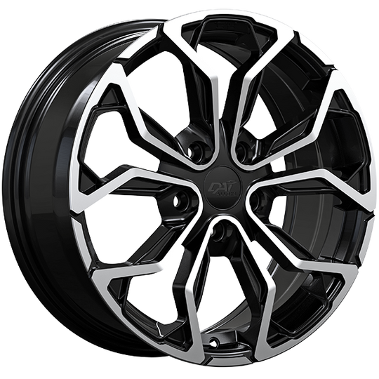 DW1311707 - DAI Wheels Muse 17X7 5X114.3 ET 40mm Gloss Black & Machined Face - DAI Wheels Wheels Canada
