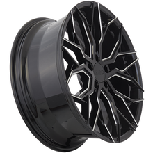 Charger l'image dans la galerie, LX62001 - 720 Luxury LX6 20X8.5 5X114.3 ET 35mm Gloss Black &amp; Milled Edge - 720 Luxury Wheels Canada