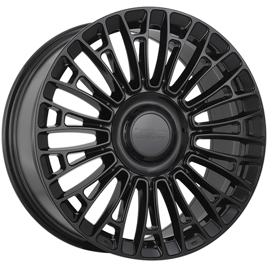 LX72007 - 720 Luxury LX7 20X8.5 5X114.3 ET 35mm Gloss Black - 720 Luxury Wheels Canada