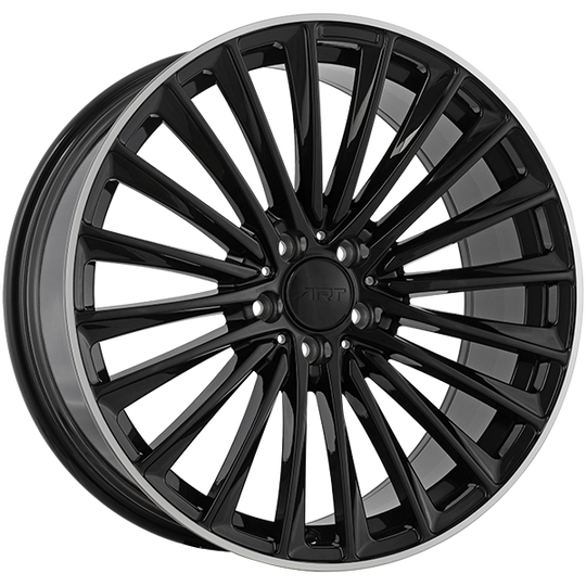 R3392003 - ART Replica Replica 339 20X9.5 5X112 ET 45mm Gloss Black & Machined Lip - ART Replica Wheels Canada